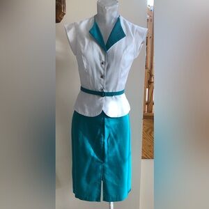 Vintage Size 5 Fitted Top and Skirt